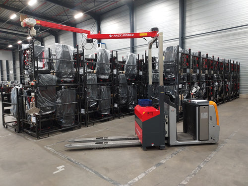 AXYSTO | Allift - Mobile Unit for Stackers & Forklift | Manipulator available are Chain Hoists & Vacuum Gripper 
